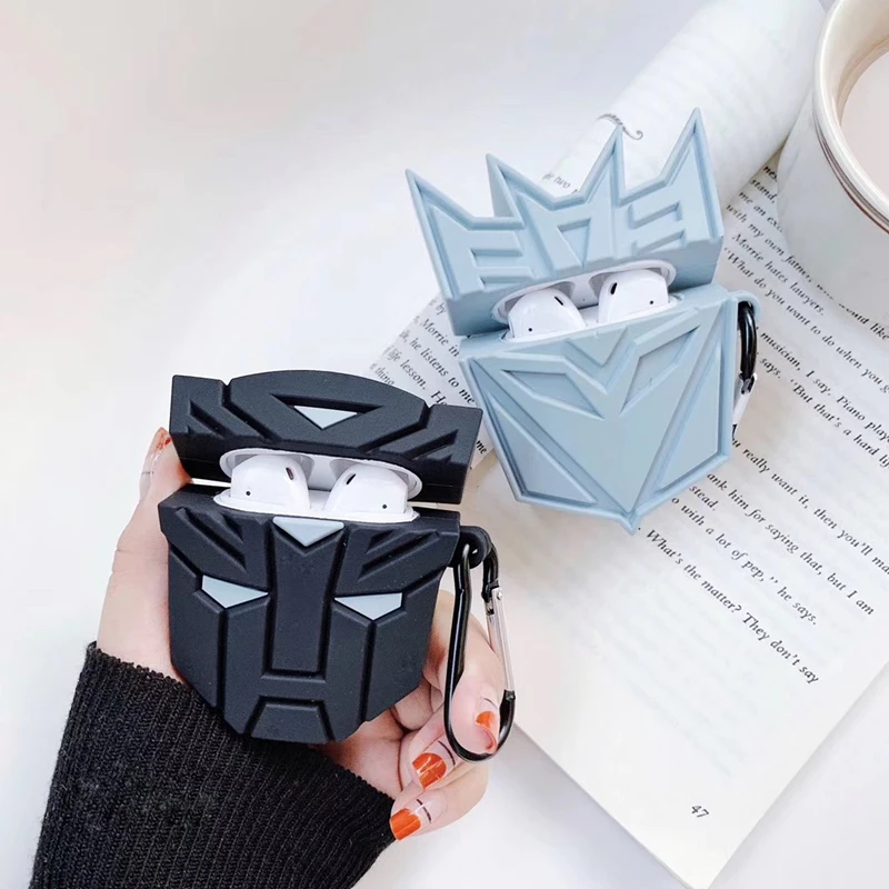 3D Robot Transformers Optimus Prime Cartoon Earphone Headset Accessories silicone case For Airpods 1 2 Wireless Bluetooth cover
3D Robot Transformers Optimus Prime Cartoon Earphone Headset Accessories silicone case For Airpods 1 2 Wireless Bluetooth cover