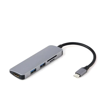 Top Supplier 5 in1 USB C to Hub Multi function Card reader For macbook 
Top Supplier 5 in1 USB C to Hub Multi function Card reader For macbook