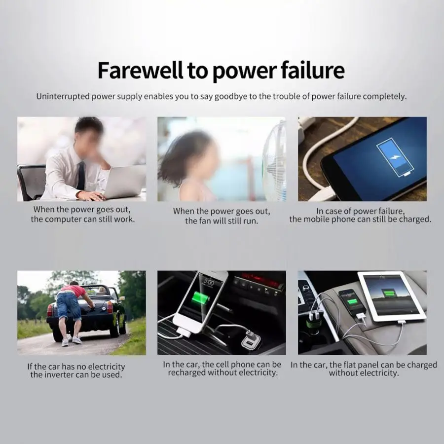 Generic 600W Car Power Voltage Inverter Converter Transformer Pure Sine 12V To 200240V Car