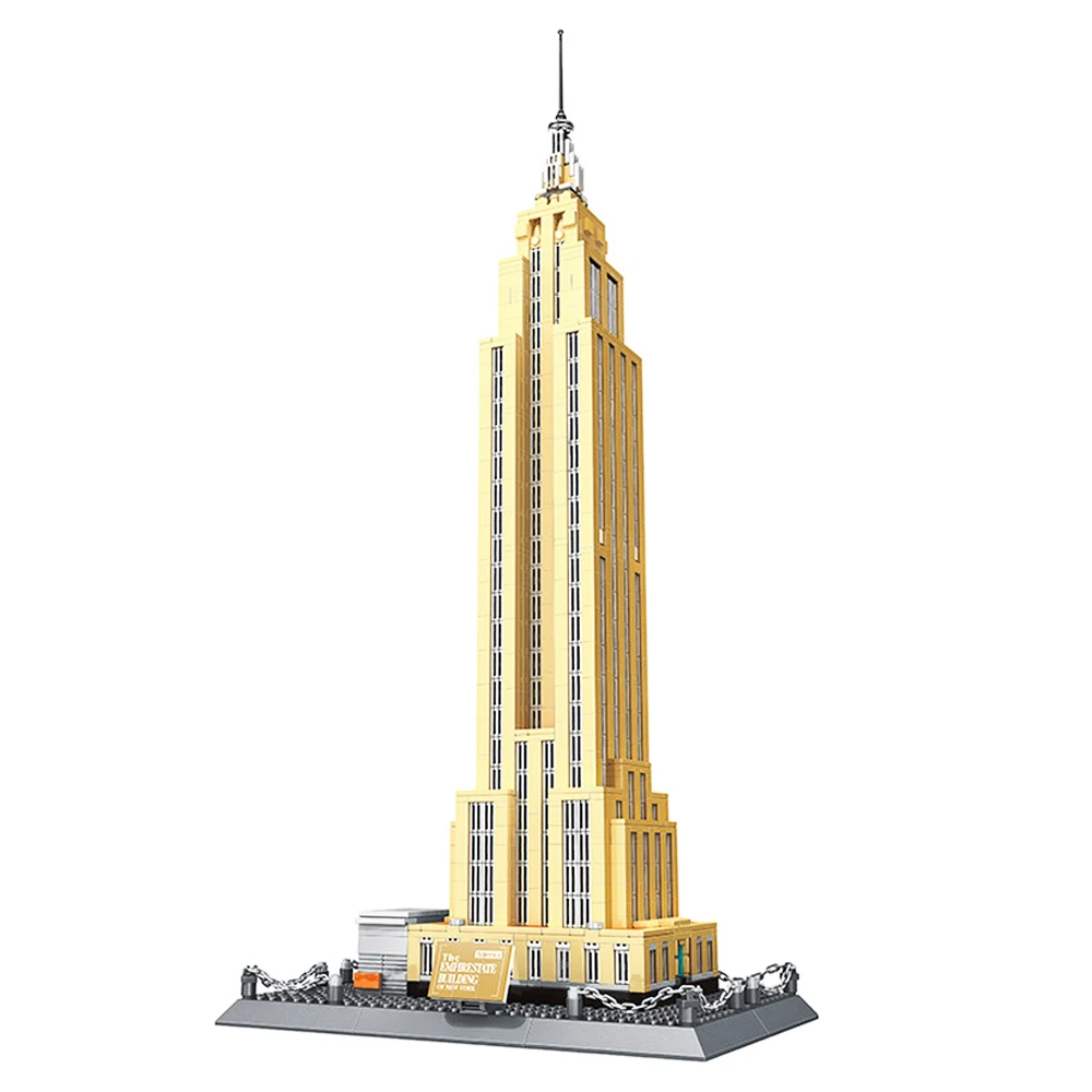WANGE 5212 строительные блоки Всемирно известная архитектурная серия Empire State Building of