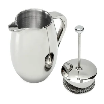 350ml French Press Coffee Maker Stainless Steel Coffee Pots Double Wall Large Capacity Manual Cafetiere
350ml French Press Coffee Maker Stainless Steel Coffee Pots Double Wall Large Capacity Manual Cafetiere