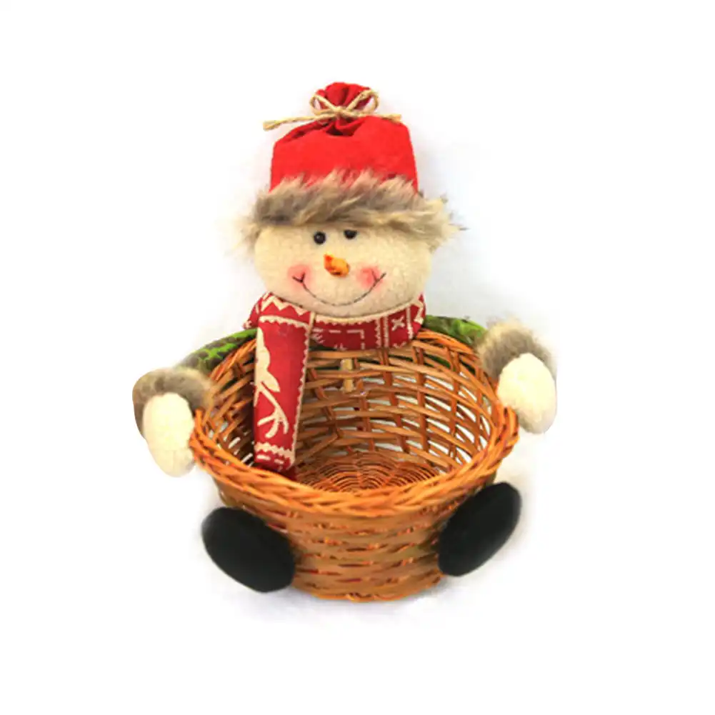 festival basket portable home decor gift pouch christmas cute