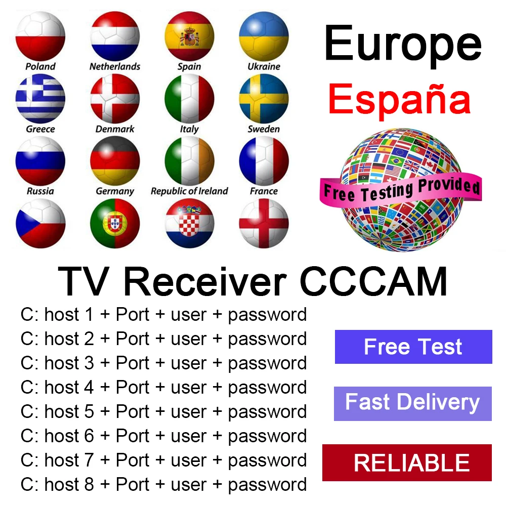 Spain TV receiver cccam supports Germany Italy Portugal TV channel stable high-definition satellite 3/5 line server free test
Spain TV receiver cccam supports Germany Italy Portugal TV channel stable high-definition satellite 3/5 line server free test