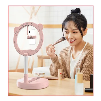 Dimmable Fill Light Folding Beauty Ring LED Lamp W/ Cell Phone Holder Video Live
Dimmable Fill Light Folding Beauty Ring LED Lamp W/ Cell Phone Holder Video Live