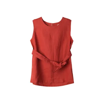 2020 NEW Linen sleeveless top summer new temperament straps waist slimming shirt
2020 NEW Linen sleeveless top summer new temperament straps waist slimming shirt