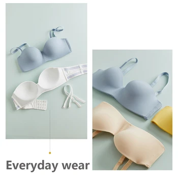 Fashion Underwear Solid Lovely Seamless Women Half Cup Bra Push Up Bralette Ladies Sexy Wireless Bras Steel Free Support
Fashion Underwear Solid Lovely Seamless Women Half Cup Bra Push Up Bralette Ladies Sexy Wireless Bras Steel Free Support