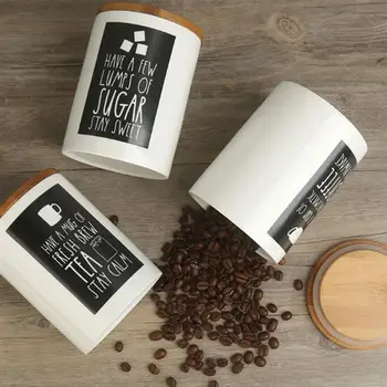 1 Set 3pcs Ceramic Storage Containers Sealing Boxes Tea Boxes (Black White)
1 Set 3pcs Ceramic Storage Containers Sealing Boxes Tea Boxes (Black White)