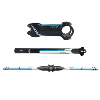FCFB 3pcs/set 3K Glossy Carbon Flat Handlebar + Seatpost + Stem for 26er / 27.5er / 29er MTB Bicycles
FCFB 3pcs/set 3K Glossy Carbon Flat Handlebar + Seatpost + Stem for 26er / 27.5er / 29er MTB Bicycles