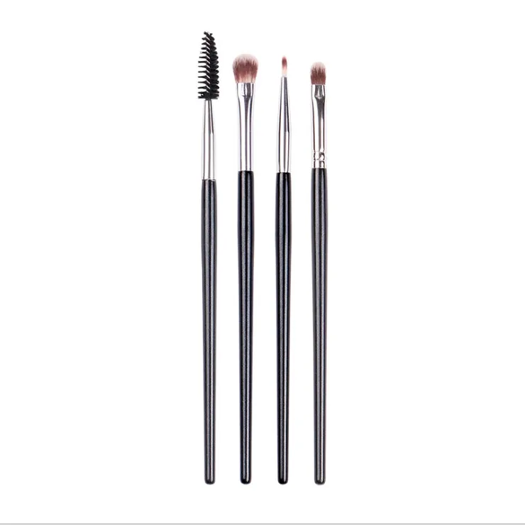 4pcs/set Eye Makeup brush Set Eyeshadow Eye liner Lip Eyebrow Eyelashes roller Make up brush kit Black wood handle synthetic hai
4pcs/set Eye Makeup brush Set Eyeshadow Eye liner Lip Eyebrow Eyelashes roller Make up brush kit Black wood handle synthetic hai