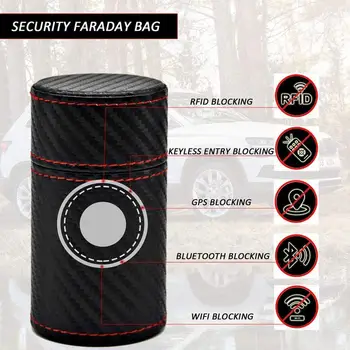Leather Anti Theft Faraday Box Car Keyless Signal Blocker Key RFID Blocking Fob Signal Protector For Car Faraday RFID Secur X8Y9
Leather Anti Theft Faraday Box Car Keyless Signal Blocker Key RFID Blocking Fob Signal Protector For Car Faraday RFID Secur X8Y9