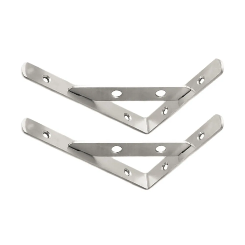 2Pcs Stainless Steel Tripod Bracket for Wall Shelf Bookcase Compartment Support Bracket with install screws
2Pcs Stainless Steel Tripod Bracket for Wall Shelf Bookcase Compartment Support Bracket with install screws