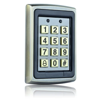 Metal Waterproof Access Control 125KHz RFID Card Reader Keypad For Door Access Control System
Metal Waterproof Access Control 125KHz RFID Card Reader Keypad For Door Access Control System