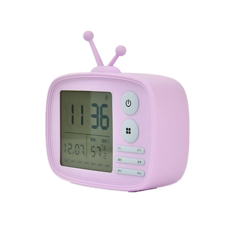 TV Alarm Clock with Sound Control Backlight Temperature Date Week Display USB Voice Broadcast Digital Alarm Clock for Children
TV Alarm Clock with Sound Control Backlight Temperature Date Week Display USB Voice Broadcast Digital Alarm Clock for Children