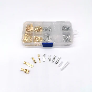 150pcs Male Female Car Spade Connectors Case Insert Spring Crimp Wire Splice Cover For Car Motorcycle 
150pcs Male Female Car Spade Connectors Case Insert Spring Crimp Wire Splice Cover For Car Motorcycle