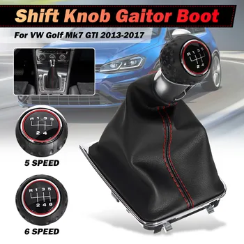 For VW Golf Mk7 GTI 2013-17 5-Speed/6-Speed New Leather Shifter Car Gear Shift Knob With Boot Cover Handle Fit Left Hand Driver
For VW Golf Mk7 GTI 2013-17 5-Speed/6-Speed New Leather Shifter Car Gear Shift Knob With Boot Cover Handle Fit Left Hand Driver