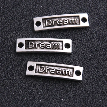 6PCS 10*35mm Letter "Dream" Connectors Antique Pendants Jewelry Making DIY Handmade
6PCS 10*35mm Letter "Dream" Connectors Antique Pendants Jewelry Making DIY Handmade