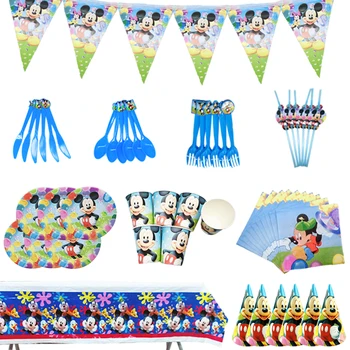 54pc Mickey Mouse Theme Tableware Children Birthday Party Supplies Decorations Family Good Friend Disposable Tableware Party
54pc Mickey Mouse Theme Tableware Children Birthday Party Supplies Decorations Family Good Friend Disposable Tableware Party