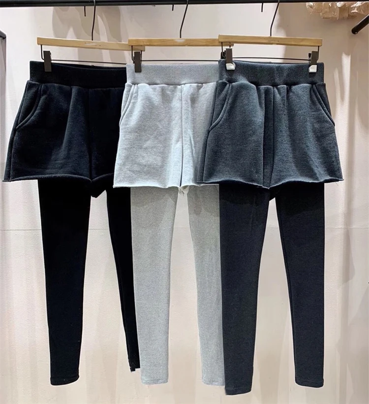 Korean-Style Leggings Women Black Grey Legging Trousers 2020 Spring New High Waist Casual Women's Outer Wear Leggins Tracksuit
Korean-Style Leggings Women Black Grey Legging Trousers 2020 Spring New High Waist Casual Women's Outer Wear Leggins Tracksuit