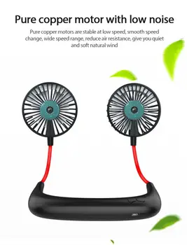 Personal Mini Neck Double Fans USB Rechargeable Wearable Portable Neckband Fan 3 Speed Adjustable For Home Office 
Personal Mini Neck Double Fans USB Rechargeable Wearable Portable Neckband Fan 3 Speed Adjustable For Home Office
