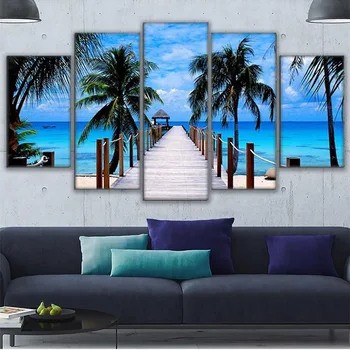 High Quality Canvas Painting Home Decorative Framework Modular Picture 5 Panel Bali Elephant Park Landscape Poster
High Quality Canvas Painting Home Decorative Framework Modular Picture 5 Panel Bali Elephant Park Landscape Poster