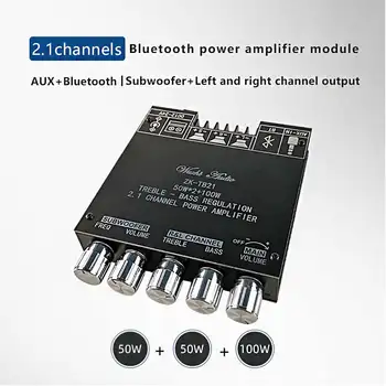 100W Amplifier Amplificador Board Audio TPA3116D2 hifi bluetooth 5.0 ZK-TB21 Subwoofer AUX 2.1 Channel Power Stereo Bass AMP AM
100W Amplifier Amplificador Board Audio TPA3116D2 hifi bluetooth 5.0 ZK-TB21 Subwoofer AUX 2.1 Channel Power Stereo Bass AMP AM
