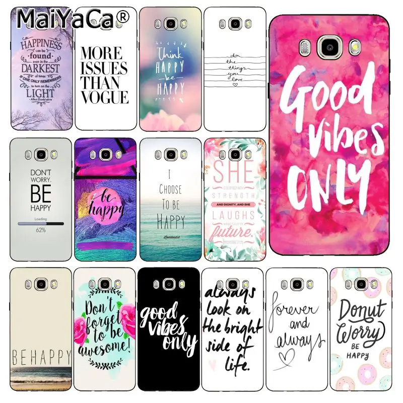MaiYaCa Proverb Phrase Motto Good Vibes Only Love Soft Phone Case For Samsung Galaxy J7 J6 J8 J4 J4Plus J7 DUO J7NEO J2 J5 Prime
MaiYaCa Proverb Phrase Motto Good Vibes Only Love Soft Phone Case For Samsung Galaxy J7 J6 J8 J4 J4Plus J7 DUO J7NEO J2 J5 Prime