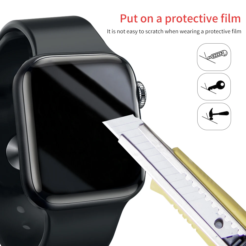 Screen Protector Clear Full Coverage Protective Film for iWatch 4 5 40MM 44MM Not Tempered Glass for Apple Watch 3 2 1 38MM 42MM
Screen Protector Clear Full Coverage Protective Film for iWatch 4 5 40MM 44MM Not Tempered Glass for Apple Watch 3 2 1 38MM 42MM