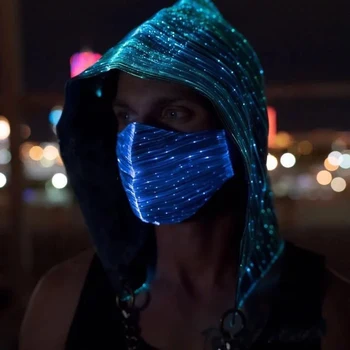 LED Luminous Face Mask Halloween Party Cool Anti-Fog Windproof Mouth Masks Multiple Color Conversion With USB Charging Line
LED Luminous Face Mask Halloween Party Cool Anti-Fog Windproof Mouth Masks Multiple Color Conversion With USB Charging Line