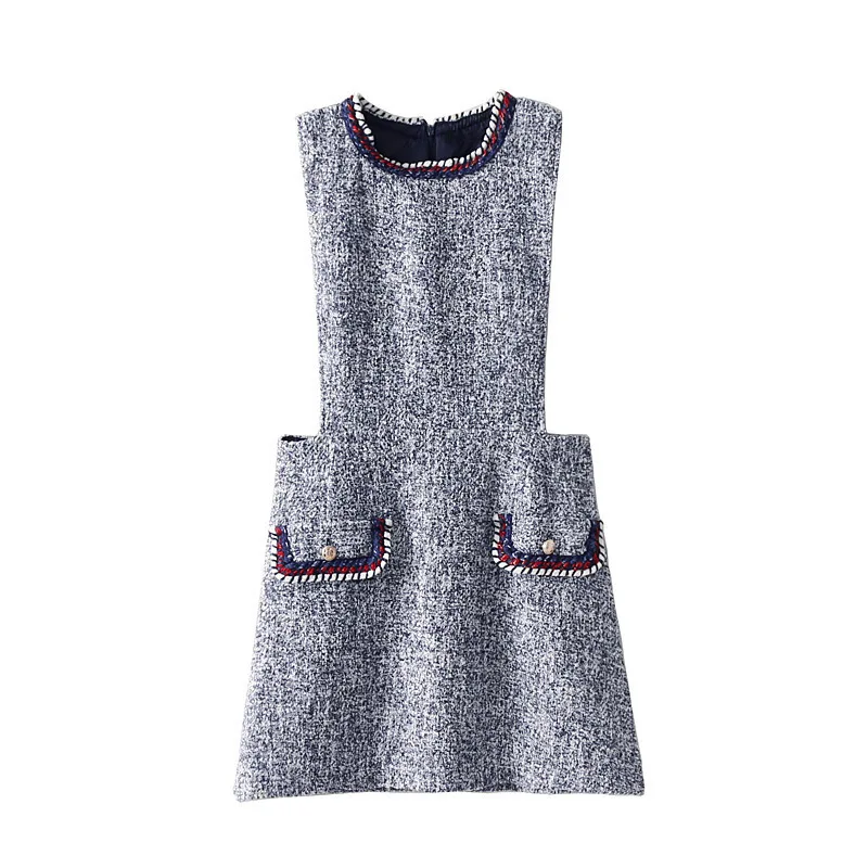 2018 Western Style Spring And Summer WOMEN'S Dress New Style Tweed Striped Slim Dress
2018 Western Style Spring And Summer WOMEN'S Dress New Style Tweed Striped Slim Dress