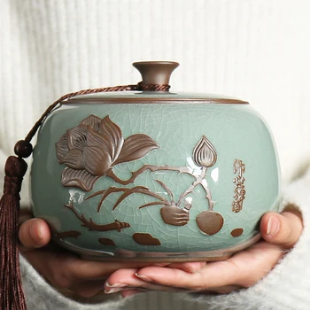 big yards of violet arenaceous caddy ceramic small storage tanks black tea large household coarse pottery sealed jar
big yards of violet arenaceous caddy ceramic small storage tanks black tea large household coarse pottery sealed jar