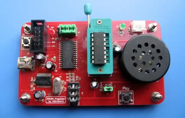 ISD1820B chip programmer / writer / USB interface / computer direct recording / batch copy voice
ISD1820B chip programmer / writer / USB interface / computer direct recording / batch copy voice