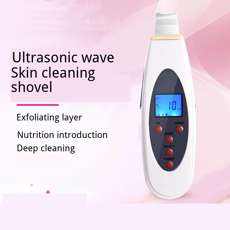 LCD Ultrasonic Skin Scrubber Blackhead Remove Deep Face Cleaning Ion Machine Lifting Skin Reduce Wrinkles Facial Care Instrument
LCD Ultrasonic Skin Scrubber Blackhead Remove Deep Face Cleaning Ion Machine Lifting Skin Reduce Wrinkles Facial Care Instrument