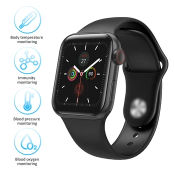 Intelligent Watch Smart Watch Sport Fitness Tracker Waterproof Heart Rate Immunity Monitoring Temperature Measuring Wrist Watch
Intelligent Watch Smart Watch Sport Fitness Tracker Waterproof Heart Rate Immunity Monitoring Temperature Measuring Wrist Watch
