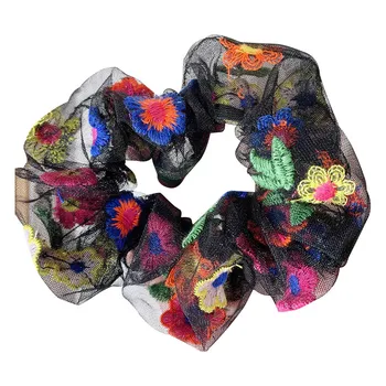 2019 Summer Chic Hair Tie Colorful Flower Embroidery Hair Scrunchie Women Girls Mesh Ponytail Holder Rubber Band
2019 Summer Chic Hair Tie Colorful Flower Embroidery Hair Scrunchie Women Girls Mesh Ponytail Holder Rubber Band