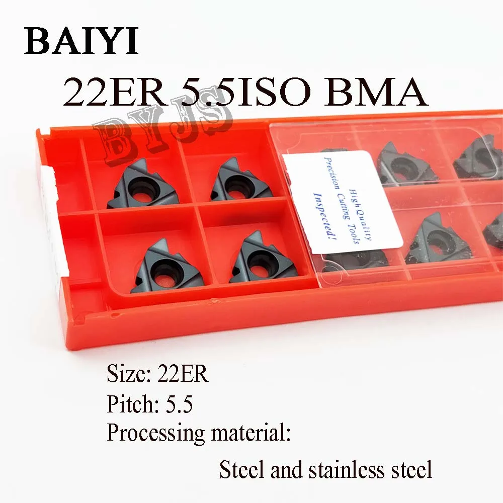 10pcs carbide threading insert 22ER 5.5 ISO BMA lathe thread tool Internal Processing stainless steel and steel 22 ER 5.5ISO
10pcs carbide threading insert 22ER 5.5 ISO BMA lathe thread tool Internal Processing stainless steel and steel 22 ER 5.5ISO