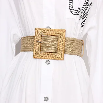 2020 Summer New Women's Beach Bohemia Elastic Belt Girdle Square Bucklet Braided Belt Summer Dress Women Korean Fashion Strap
2020 Summer New Women's Beach Bohemia Elastic Belt Girdle Square Bucklet Braided Belt Summer Dress Women Korean Fashion Strap