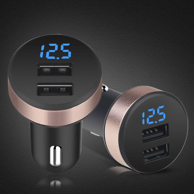 Auto 5V 2.1A Universal 2 Ports USB Cigarette Lighter Voltmeter Charger Car Charger Power Adapter For Smart Phone Tablet Charging 
Auto 5V 2.1A Universal 2 Ports USB Cigarette Lighter Voltmeter Charger Car Charger Power Adapter For Smart Phone Tablet Charging