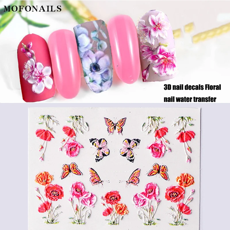 Blooming Floral Flower 3D Nail Sticker 1 Sheet Three-dimensional 5D Water Transfer Sticker Decal Sticker Manicure Accessory Deco
Blooming Floral Flower 3D Nail Sticker 1 Sheet Three-dimensional 5D Water Transfer Sticker Decal Sticker Manicure Accessory Deco