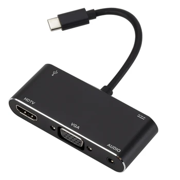East Vita USB C To HDMI VGA Adapter HDMI / VGA / Audio / USB 3.0 Port + USB C Port (PD) Converter For Macbook Samsung Portable
East Vita USB C To HDMI VGA Adapter HDMI / VGA / Audio / USB 3.0 Port + USB C Port (PD) Converter For Macbook Samsung Portable
