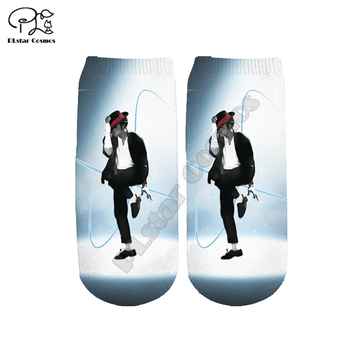 

PLstar Cosmos Michael Jackson donuts skellington Cotton Socks Colorful Brand Warm Cartoon Short Ankle Halloween Socks