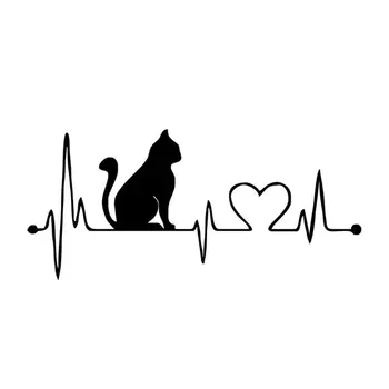 Funny Cartoon Cat Heartbeat Decorative Car Sticker Waterproof Animal Auto Car Styling Decals Accessories
Funny Cartoon Cat Heartbeat Decorative Car Sticker Waterproof Animal Auto Car Styling Decals Accessories