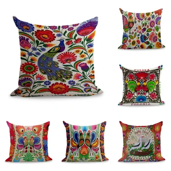 Poland Polish Peacocks and Roosters Cultural Pattern Pillows Linen Couch Seat Cushion Throw Pillow Home Decor Gift 
Poland Polish Peacocks and Roosters Cultural Pattern Pillows Linen Couch Seat Cushion Throw Pillow Home Decor Gift