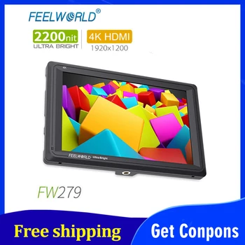 Feelworld FW279 7 Inch IPS 2200nits Camera Field Monitor 4K HDMI Input Output 1920X1200 LCD Monitor for DSLR Stablizer
Feelworld FW279 7 Inch IPS 2200nits Camera Field Monitor 4K HDMI Input Output 1920X1200 LCD Monitor for DSLR Stablizer