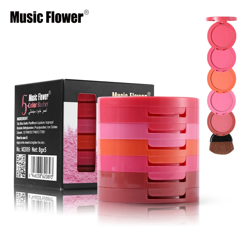 Music Flower Brand Make Up Set 5 In 1 Colors Makeup Blush Watertproof Face Blusher Powder Palette Cosmetics Silky Texture
Music Flower Brand Make Up Set 5 In 1 Colors Makeup Blush Watertproof Face Blusher Powder Palette Cosmetics Silky Texture