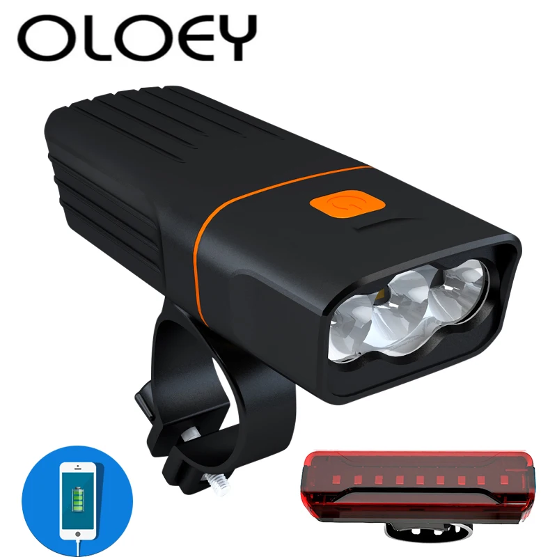 OLOEY Bike Light light T6 LED 5200mAh Bike Bicycle Taillight USB Front Lamp Waterproof Headlight Flashlight Cycling Head Light
OLOEY Bike Light light T6 LED 5200mAh Bike Bicycle Taillight USB Front Lamp Waterproof Headlight Flashlight Cycling Head Light