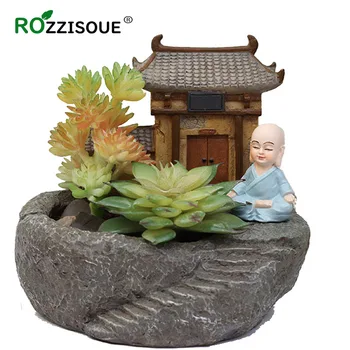 Chinese Monk Succulent Pots Cactus Planter Resin Flower Pot Office Desktop Bonsai Plant Pot Garden Balcony Flowerpot Decoration
Chinese Monk Succulent Pots Cactus Planter Resin Flower Pot Office Desktop Bonsai Plant Pot Garden Balcony Flowerpot Decoration
