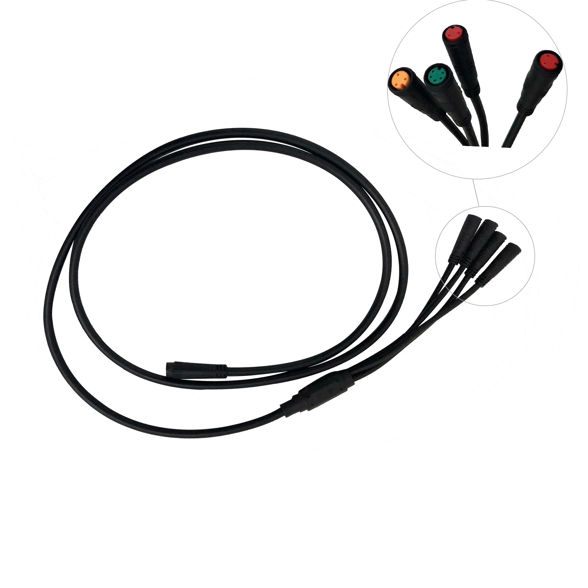 Waterproof Motor Cable Motor Wire Motor Connector , Julet 1 to 4 main Waterproof electric bicycle Cable integrated Waterproof Motor Cable Motor Wire Motor Connector , Julet 1 to 4 main Waterproof electric bicycle Cable integrated