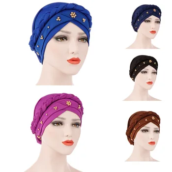 African Style Headwear Cap African Style Muslim Turban Hair Accessories Fashion Women Solid Braided Bandanas Headwear
African Style Headwear Cap African Style Muslim Turban Hair Accessories Fashion Women Solid Braided Bandanas Headwear