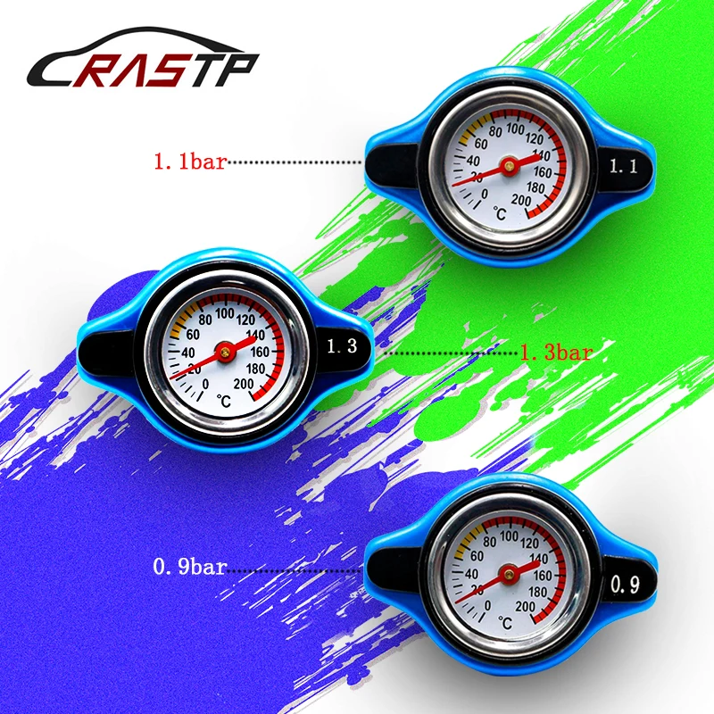RASTP-Thermostatic Gauge Radiator Cap Automobile Thermostatic Water Tank 0.9bar/1.1bar/1.3bar Cover with Logo RS-CAP001
RASTP-Thermostatic Gauge Radiator Cap Automobile Thermostatic Water Tank 0.9bar/1.1bar/1.3bar Cover with Logo RS-CAP001