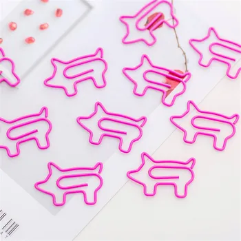 10pcs/lot Cute Pink Cartoon Pig paper clip Creative Special-shaped Modeling Clip Metal Office Accessories Metal Paperclips
10pcs/lot Cute Pink Cartoon Pig paper clip Creative Special-shaped Modeling Clip Metal Office Accessories Metal Paperclips